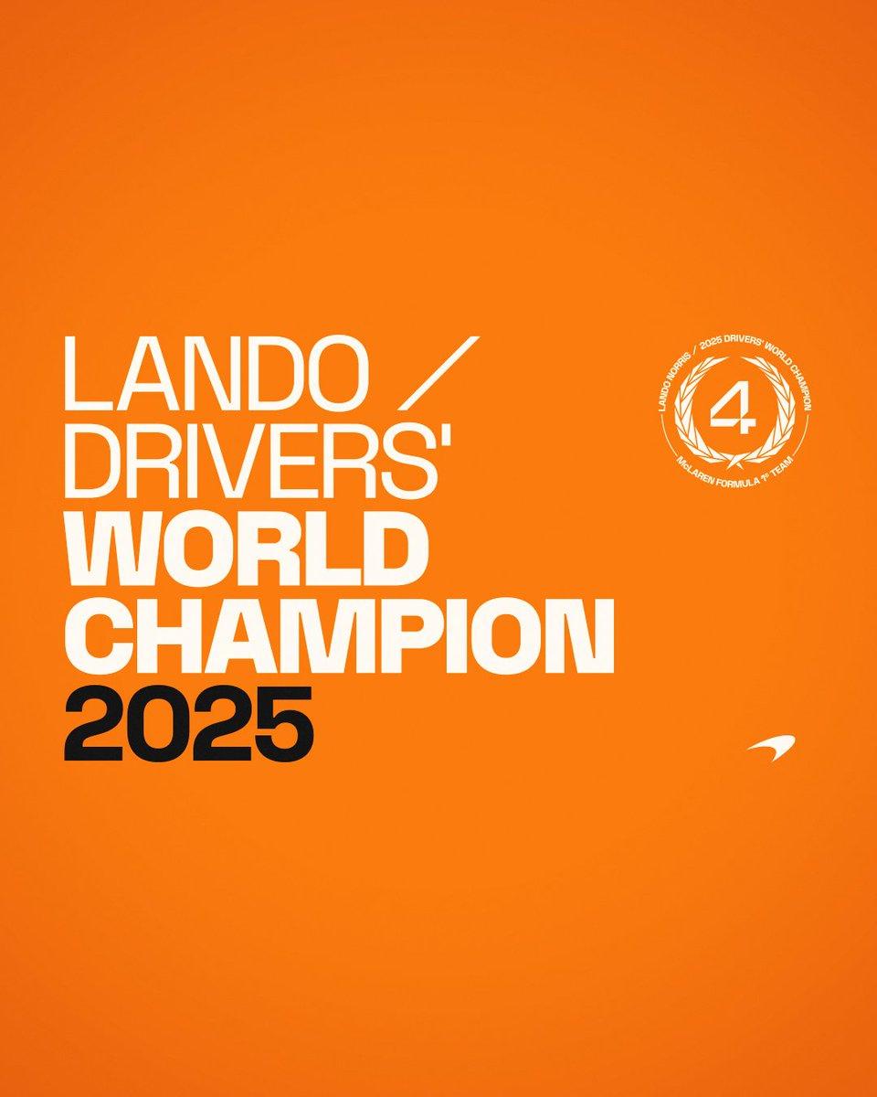 Lando Norris, 2025 Formula 1 World Champion